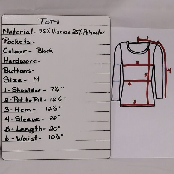 Knit Boatneck Stretchy Top Size M EUC # 123 - Picture 6 of 6